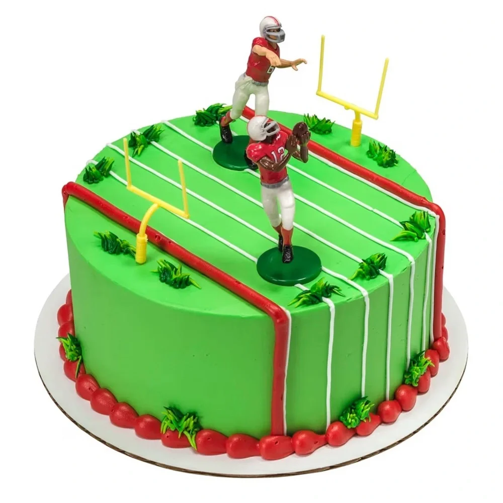 New DecoPac Football Touchdown Cake Decoration Set